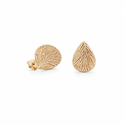 BRINCO PÉTALA BRILHANTE BANHADO A OURO 18K