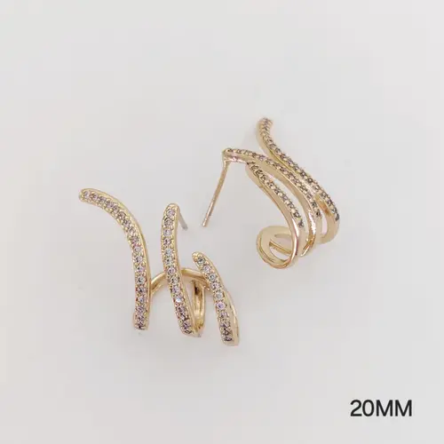 Brinco banhado a ouro 18k