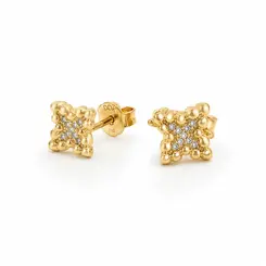 BRINCO ESTRELA BANHADO A OURO 18K