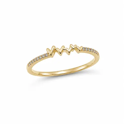 ANEL LOVE PULSE BANHADO A OURO 18K