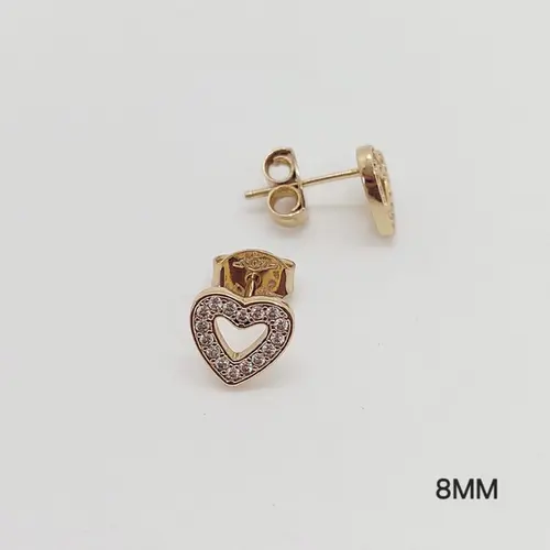 Brinco cor. vazado M banhado a ouro 18k