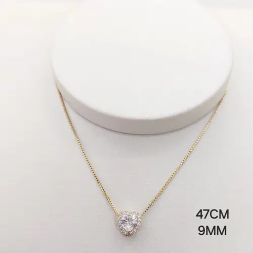 Colar cor. banhado a ouro 18k