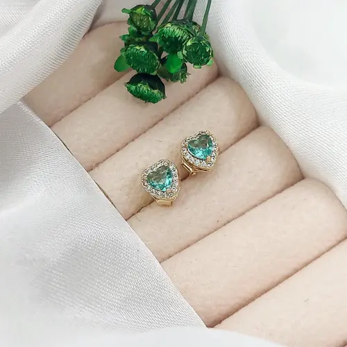 BRINCO ANGEL BLUE GOLD BANHADO A OURO 18K