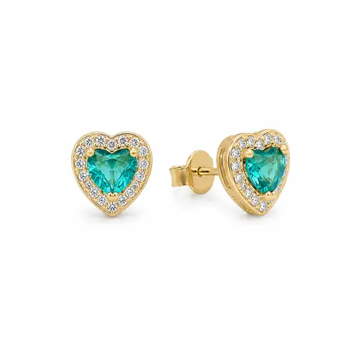 BRINCO ANGEL BLUE GOLD BANHADO A OURO 18K