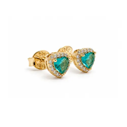 BRINCO ANGEL BLUE GOLD BANHADO A OURO 18K