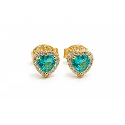 BRINCO ANGEL BLUE GOLD BANHADO A OURO 18K