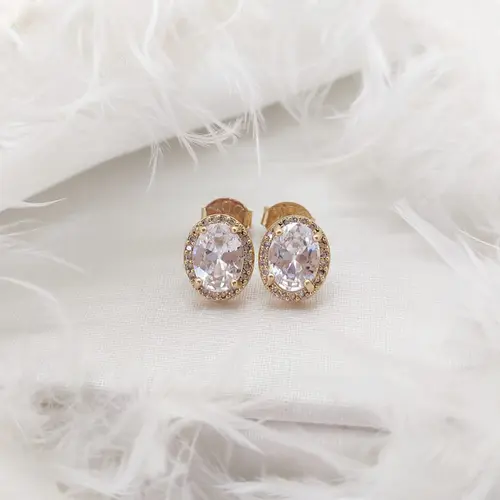 BRINCO VITTA OVAL BANHADO A OURO 18K