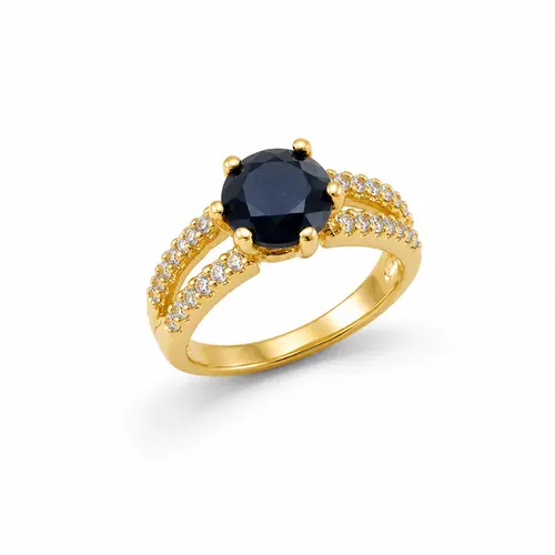 ANEL NOITE ENCANTADA BANHADO A OURO 18K