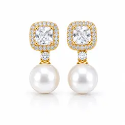 BRINCO TIANA BANHADO A OURO 18K