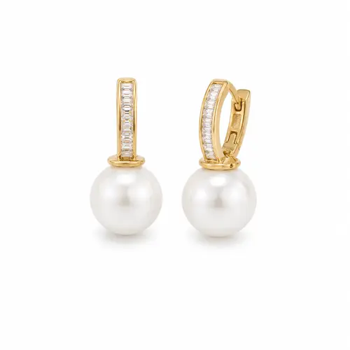BRINCO PEROLA PRESTIGE BANHADO A OURO 18K