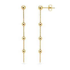 BRINCO LINHA PEROLADO BANHADO A OURO 18K