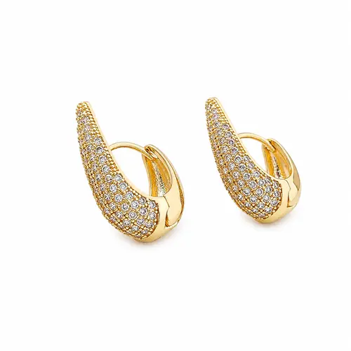 ARGOLA CRAVEJADA BANHADA A OURO 18K
