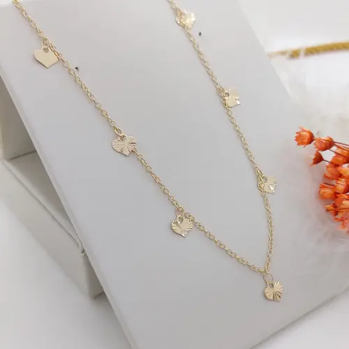 CHOKER CORAÇÃO ESSENZA BANHADA A OURO 18K