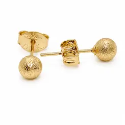 BRINCO BOLA BANHADO A OURO 18K