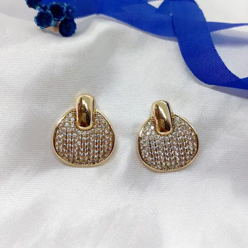 BRINCO DISCO BANHADO A OURO 18K