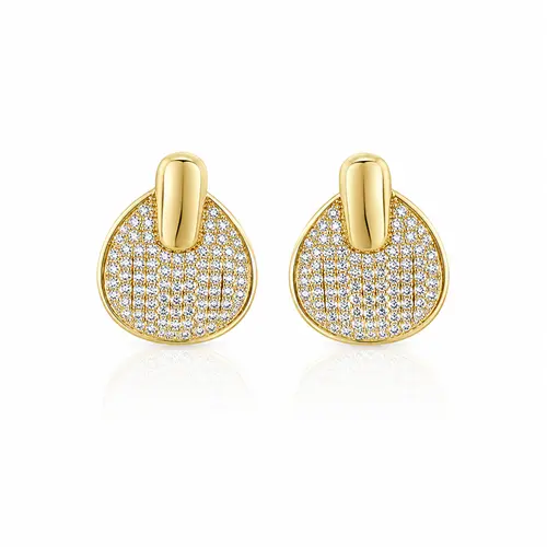 BRINCO DISCO BANHADO A OURO 18K