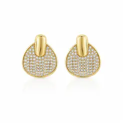 BRINCO DISCO BANHADO A OURO 18K