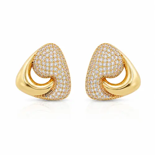 BRINCO TRIANGULO MOLDADO BANHADO A OURO 18K