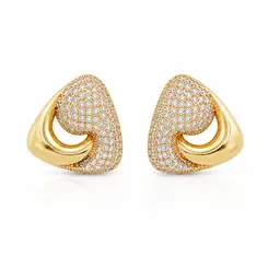 BRINCO TRIANGULO MOLDADO BANHADO A OURO 18K