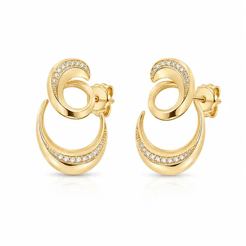 BRINCO MOLA BANHADO A OURO 18K