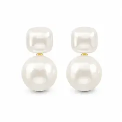 BRINCO PÉROLA PLUS BANHADO A OURO 18K