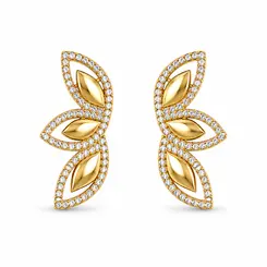 BRINCO ASA BORBOLETA BANHADO A OURO 18K