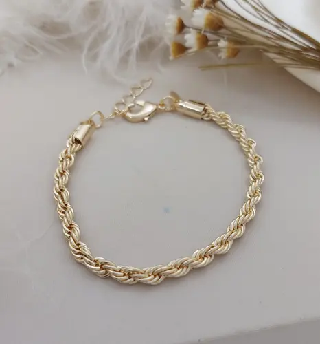 PULSEIRA CORDÃO BAIANO BANHADO A O.B