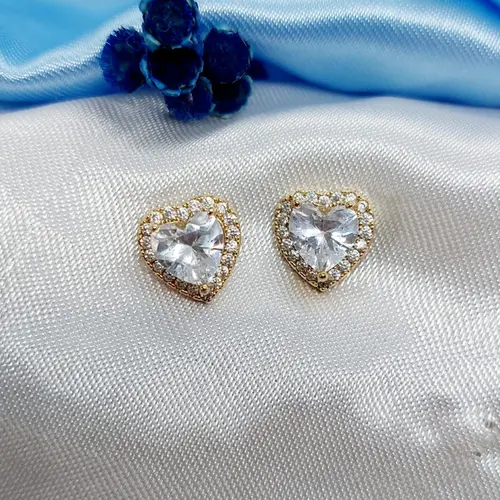 BRINCO CORAÇÃO BELLY BANHADO A OURO 18K