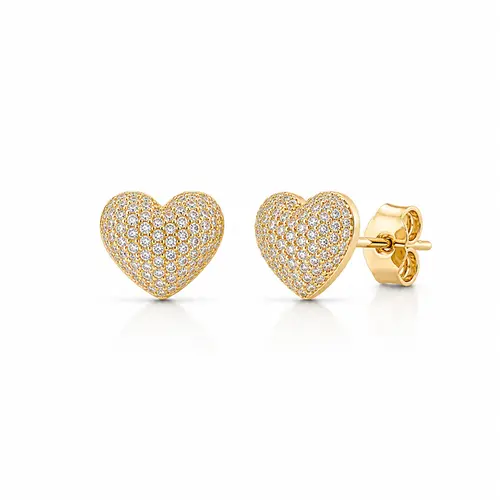 BRINCO COR CRAVEJADO MAYA BANHADO A OURO 18K