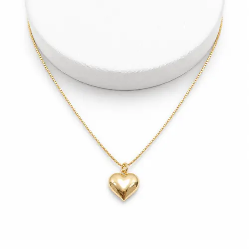 CHOKER CORAÇÃO BANHADO A OURO 18K