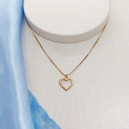 CHOKER COR VAZADO BANHADO A OURO 18K