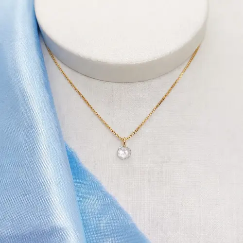 CHOKER P.LUZ P BANHADA A OURO 18K