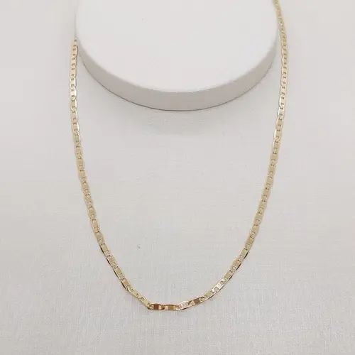CORRENTE GRUMET BANHADA  A OURO 18K
