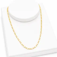 CORRENTE GRUMET BANHADA  A OURO 18K