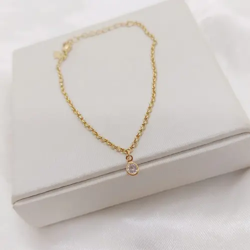 PULSEIRA JASMIM BANHADA A OURO 18K