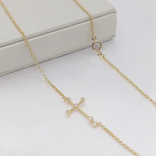 CORRENTE FÉ BANHADA A OURO 18K