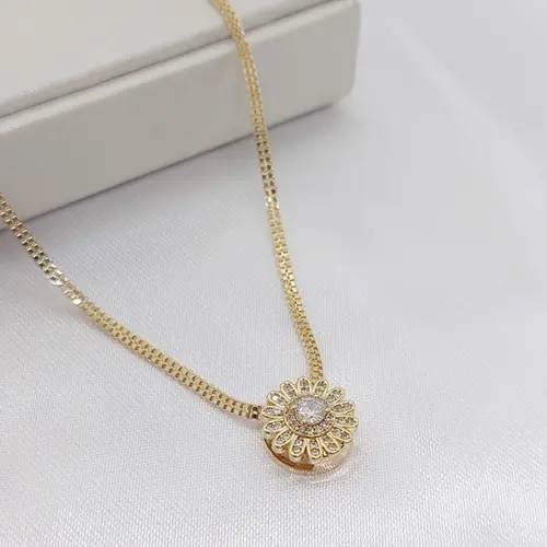 CHOKER FIORELLA BANHADA A OURO 18K