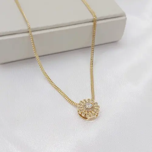CHOKER FIORELLA BANHADA A OURO 18K