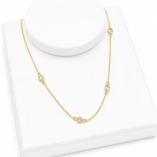 CHOKER ESSENCIA NATURAL BANHADA A OURO 18K