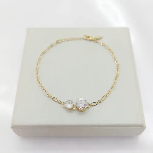 PULSEIRA PEDRA ENCANTADA BANHADA A OURO 18K