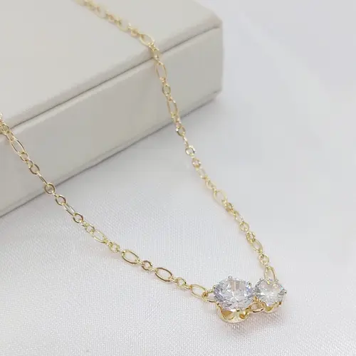 CHOKER BRILHO BANHADA A OURO 18K