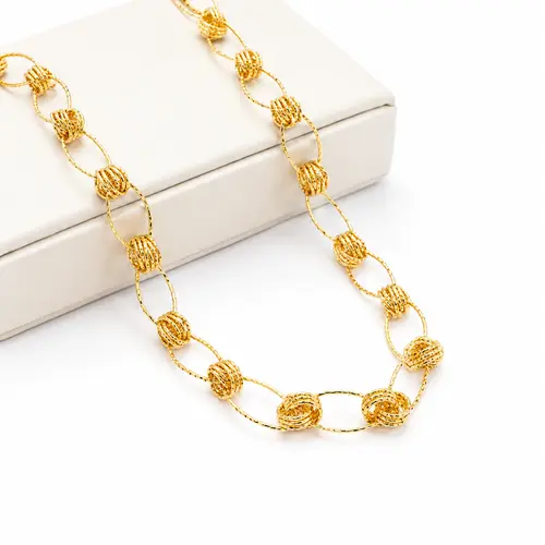 CHOKER TRANÇADA BANHADA A OURO 18K