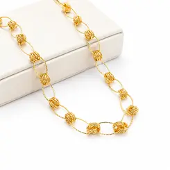 CHOKER TRANÇADA BANHADA A OURO 18K