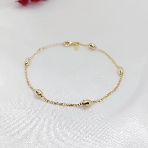 PULSEIRA ELO DE OURO BANHADA A OURO 18K