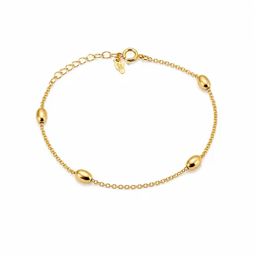 PULSEIRA ELO DE OURO BANHADA A OURO 18K