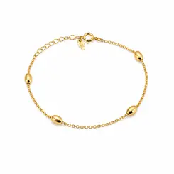 PULSEIRA ELO DE OURO BANHADA A OURO 18K