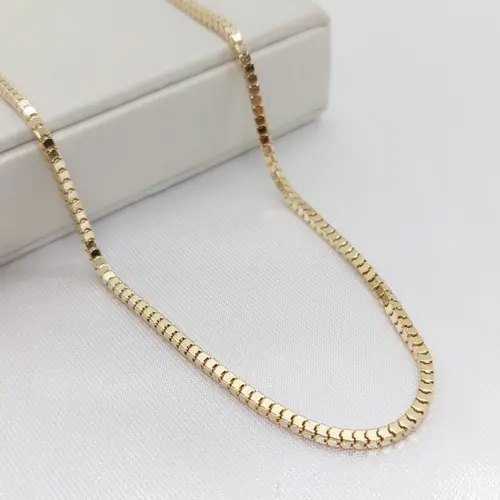 CHOKER ROBUSTA BANHADA A OURO 18K