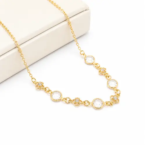 CHOKER ELOS BRILHO BANHADO A OURO 18K