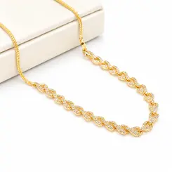 CHOKER LILY BANHADA A OURO 18K