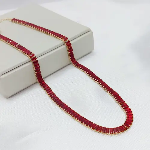 CHOKER LOUISY BANHADA A OURO 18K